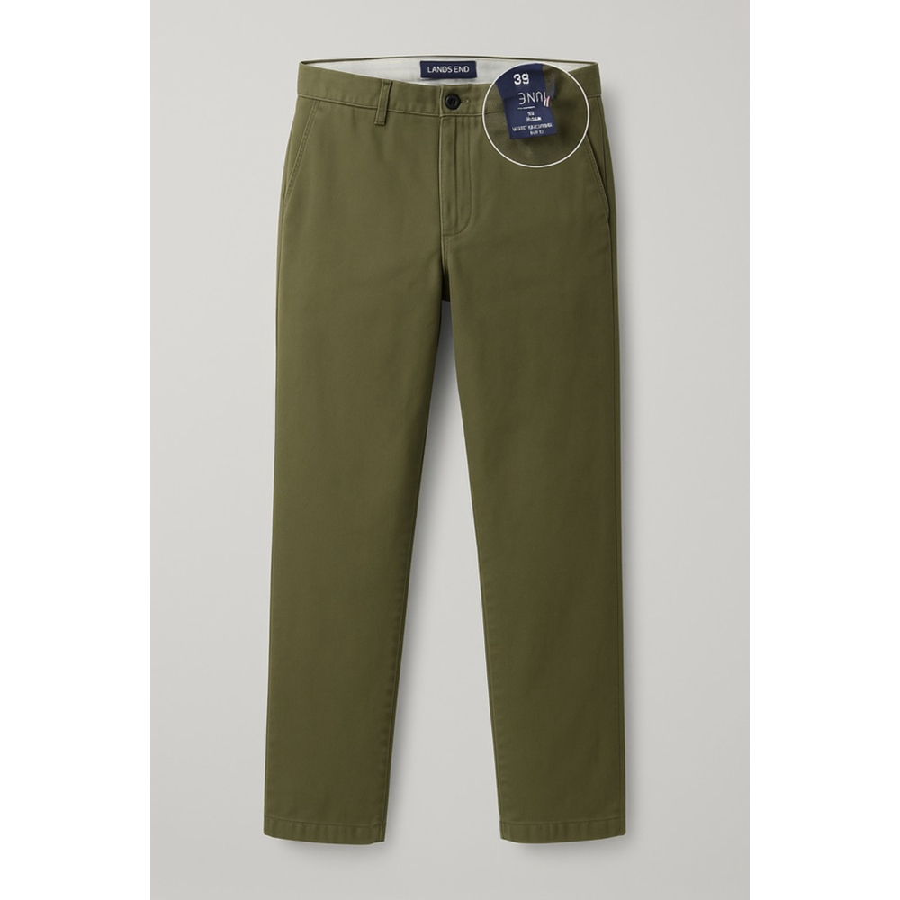 Men's Lands' End Chinos Size 38 Green